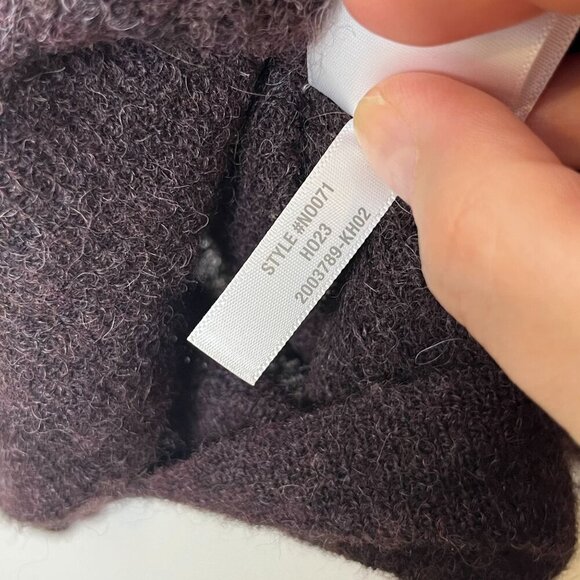 Madewell V-Neck Alpaca Blend Oversized Sweater‎ Purple Size Small Pullover - Picture 6 of 7